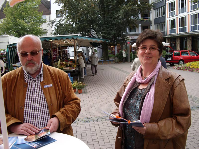 13.91.2009 - 17.09.2009, Info-Stand Marktplatz - 17.09.2009, Info-Stand am Marktplatz (Bundestagswahl)