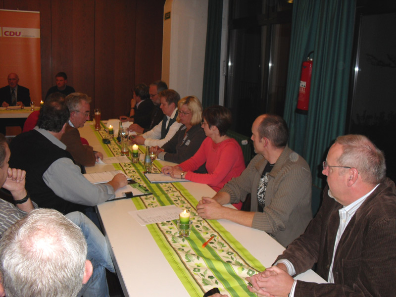 18.02.2009 - 26.10.2009, konstituierende Fraktionssitzung - 26.10.2009, konstituierende Sitzung der CDU-Ratsfraktion Wickede (Ruhr)