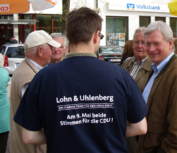 14.42.2010 - 29.04.2010, Info.-Stand am Markt mit Eckhard Uhlenberg MdL - 29.04.2010 Info.-Stand am Marktplatz mit Eckhard Uhlenberg MdL