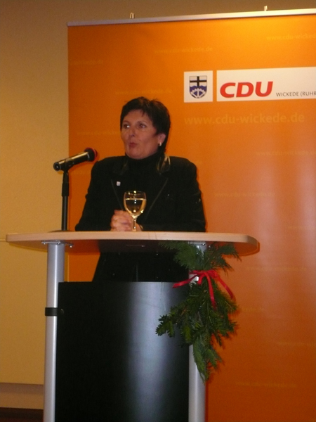 04.21.2010 - 08.12.2010, Jahreshauptversammlung - 08.12.2010, Jahreshauptversammlung der CDU Wickede (Ruhr)- Grußwort der Landrätin Eva Irrgang