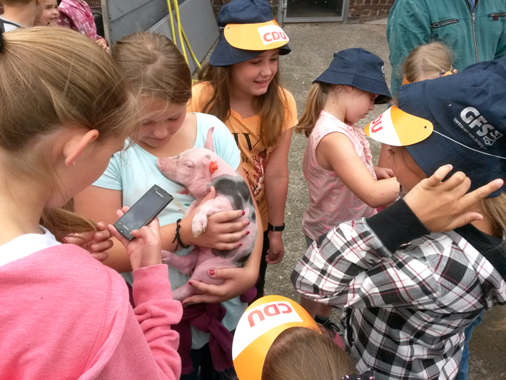 Hatten wieder sichtlich Spa - die Kinder der CDU-Ferienspaaktion