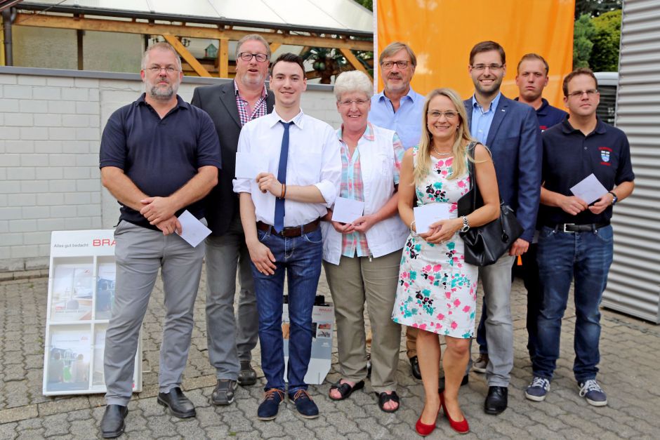 Prmienbergabe der CDU-Fahrradtour an die Vereinsvertreter