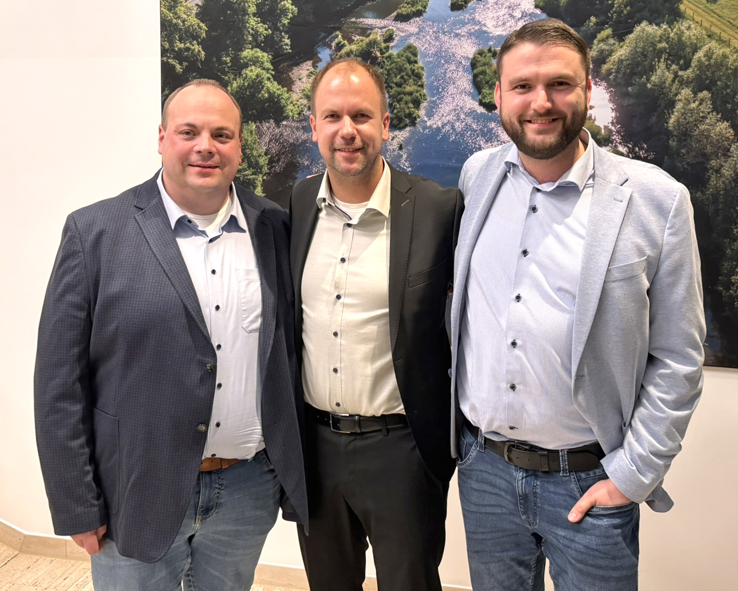 Brgermeister-Trio, v.l.: Dominik Pieper, Alexander Heine und Alexander Stute